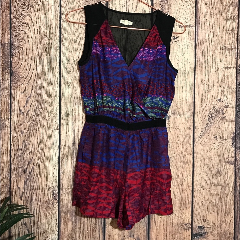 Silence + Noise Romper S Sheer Back